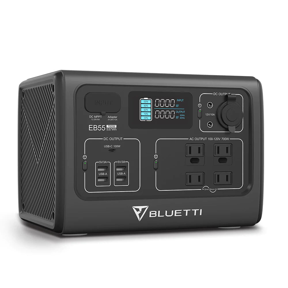 BLUETTI EB55 Portable solar kit | 700W 537Wh