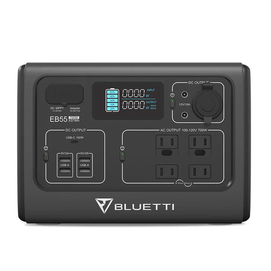 BLUETTI EB55 Portable Power station | 700W 537Wh